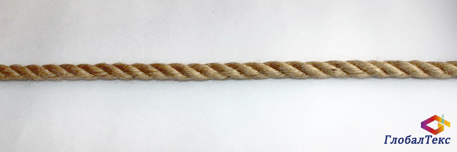 Канат (веревка) джутовый 12 мм бухта 25 кг