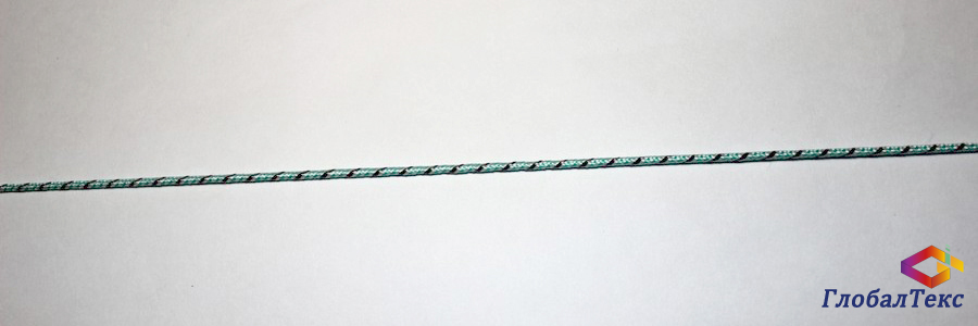 Шнур (веревка) плетеный полипропилен ПП 16-прядный цветной 3 мм